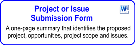 Project Or Issue Submission Form