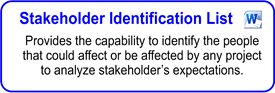 Stakeholder Identification List